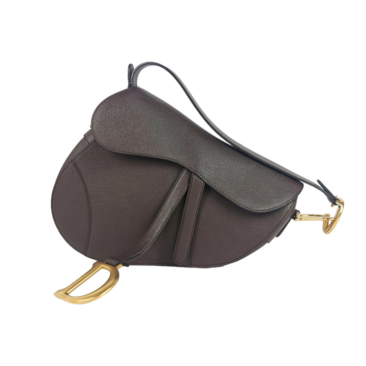 Top quality Dior Saddle Bag Burgundy with thick strap