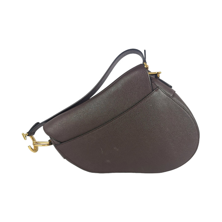 Top quality Dior Saddle Bag Burgundy with thick strap