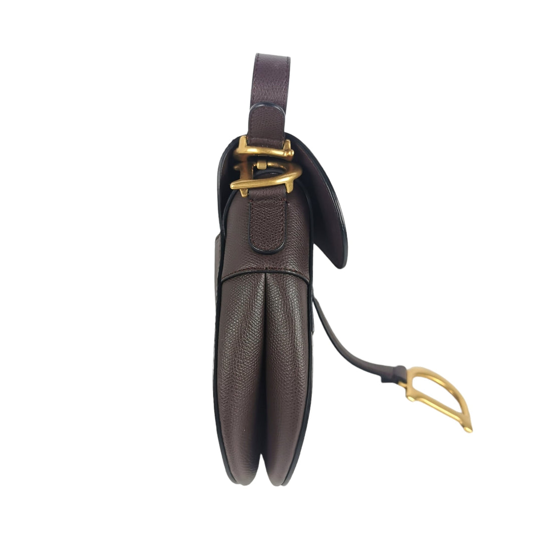 Top quality Dior Saddle Bag Burgundy with thick strap