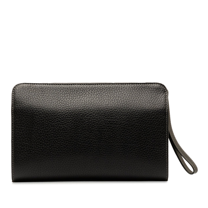 BURBERRY Leather Clutch Clutch Bag