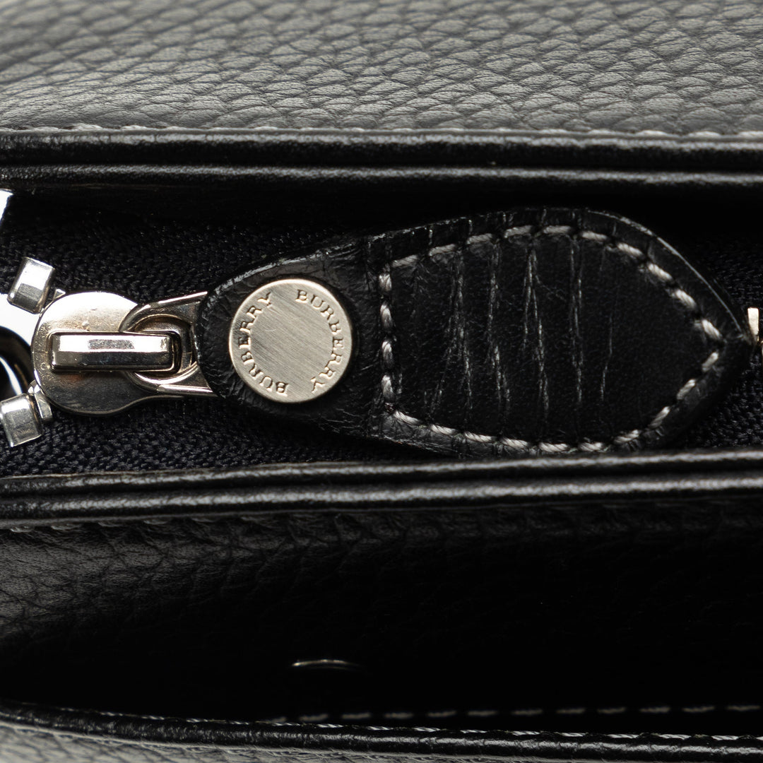 BURBERRY Leather Clutch Clutch Bag
