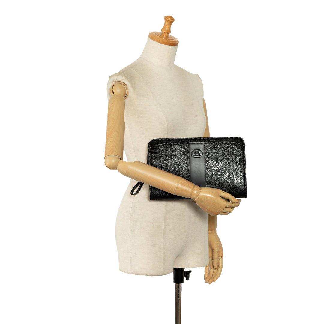 BURBERRY Leather Clutch Clutch Bag