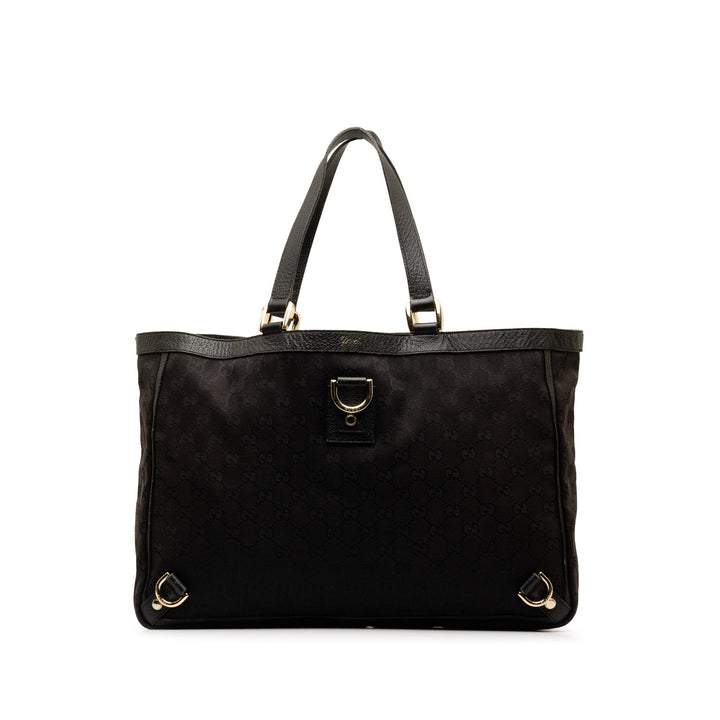 GUCCI GG Canvas Abbey D-Ring Tote Bag