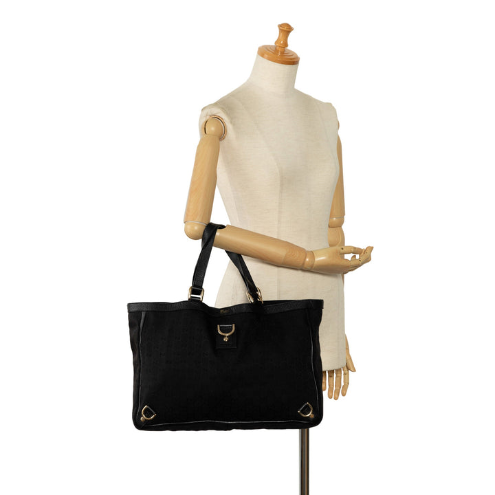 GUCCI GG Canvas Abbey D-Ring Tote Bag
