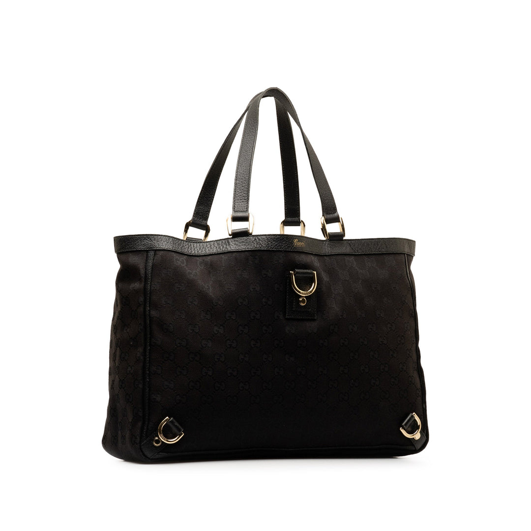 GUCCI GG Canvas Abbey D-Ring Tote Bag