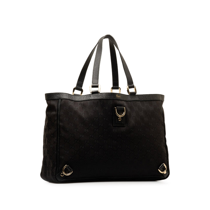 GUCCI GG Canvas Abbey D-Ring Tote Bag