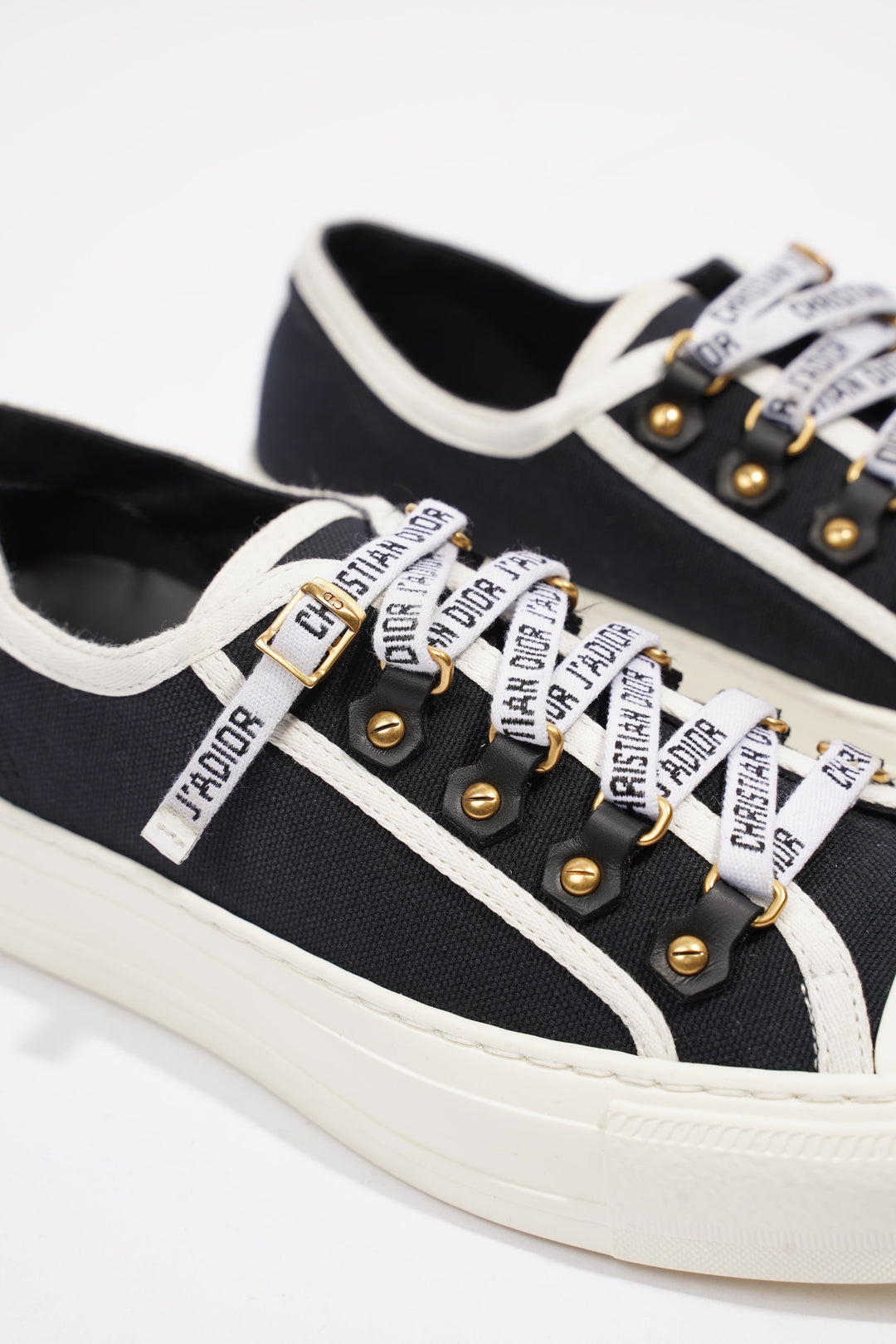 Christian Dior WALK'N'DIOR Black / White Canvas EU 36 UK 3
