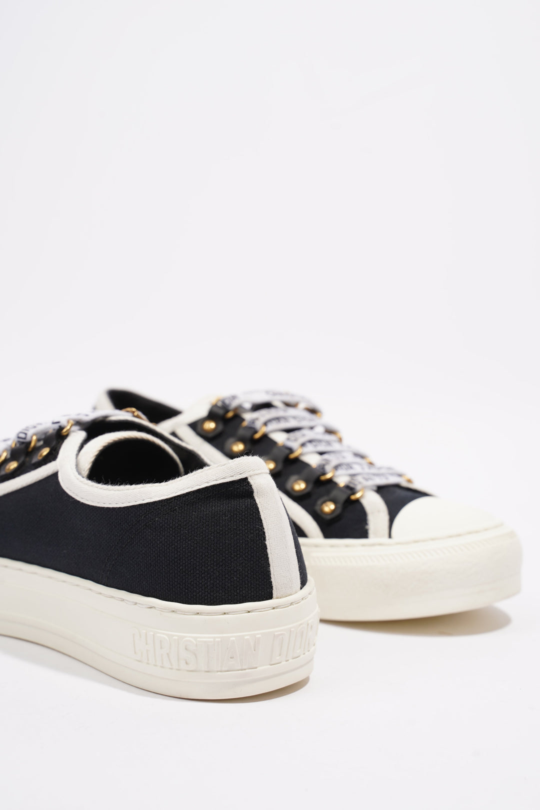 Christian Dior WALK'N'DIOR Black / White Canvas EU 36 UK 3