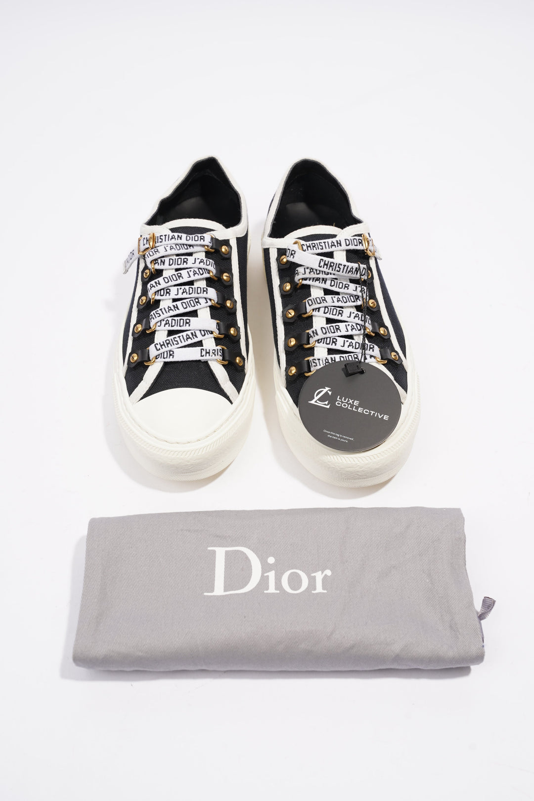 Christian Dior WALK'N'DIOR Black / White Canvas EU 36 UK 3