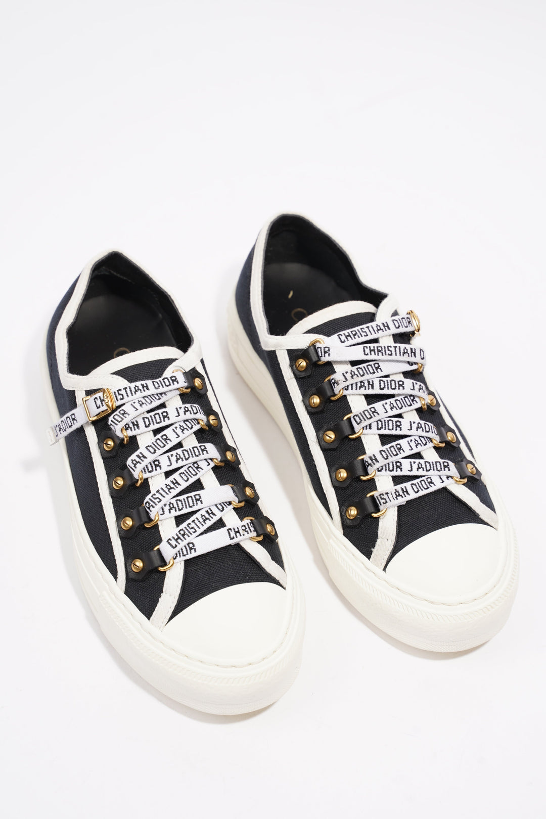 Christian Dior WALK'N'DIOR Black / White Canvas EU 36 UK 3