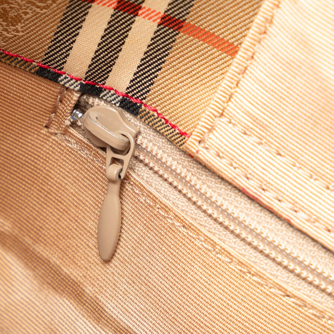 BURBERRY Haymarket Check Tote Tote Bag