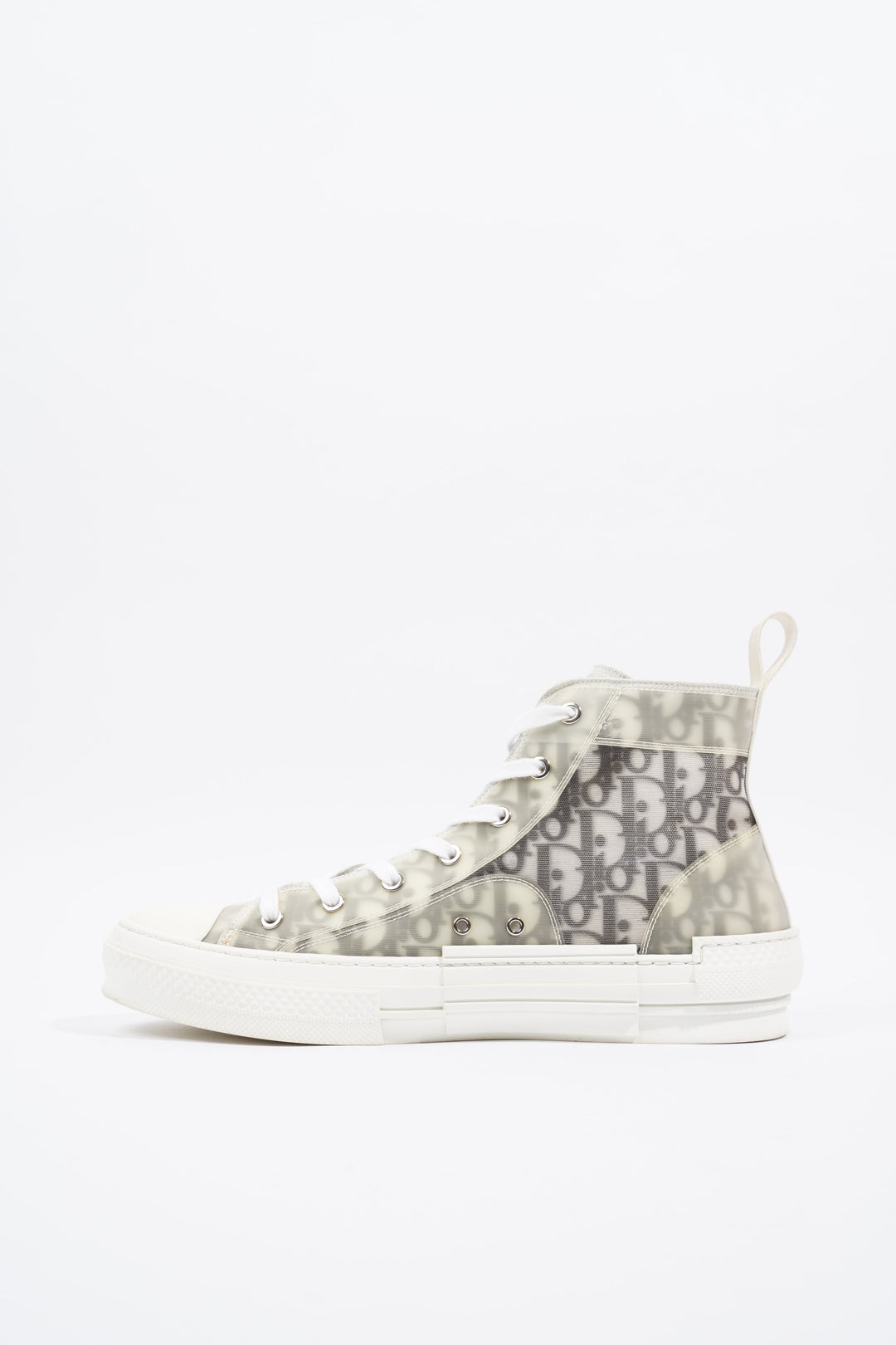 Christian Dior B23 Hightops White / Black Oblique Rubber EU 43 UK 9