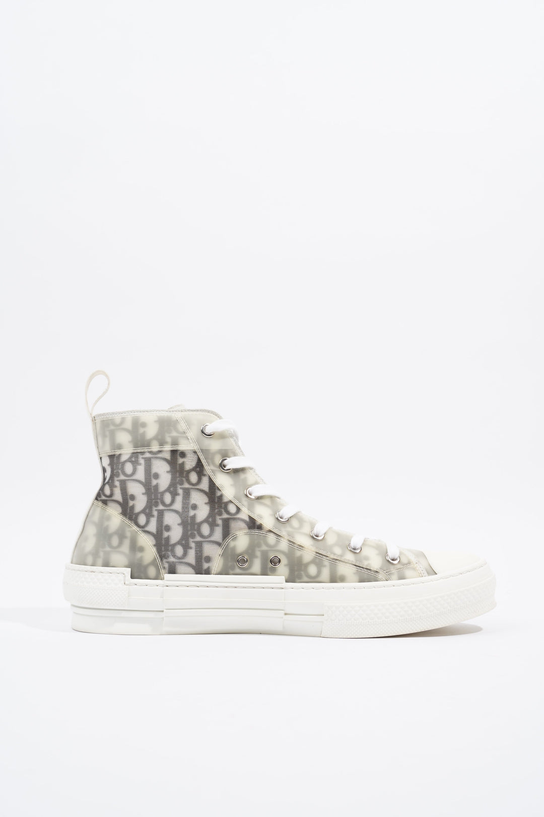 Christian Dior B23 Hightops White / Black Oblique Rubber EU 43 UK 9