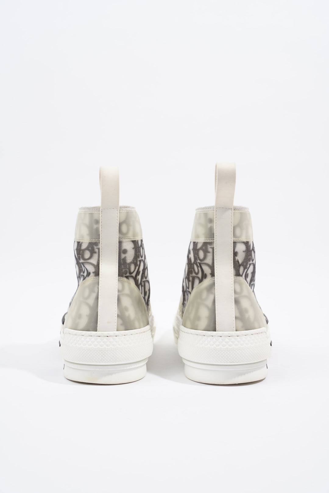 Christian Dior B23 Hightops White / Black Oblique Rubber EU 43 UK 9