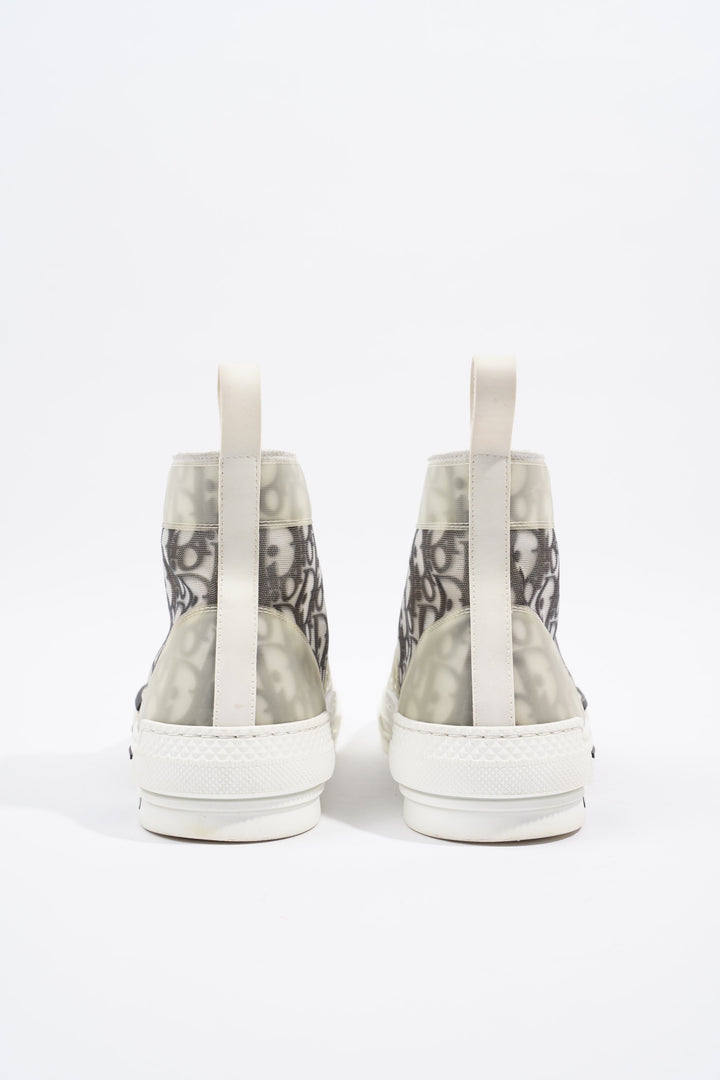 Christian Dior B23 Hightops White / Black Oblique Rubber EU 43 UK 9