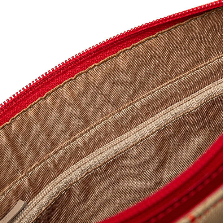 BURBERRY Haymarket Check Canvas Shoulder Bag