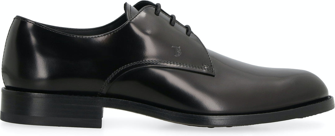 LACE UP LEATHER DERBY SHOES