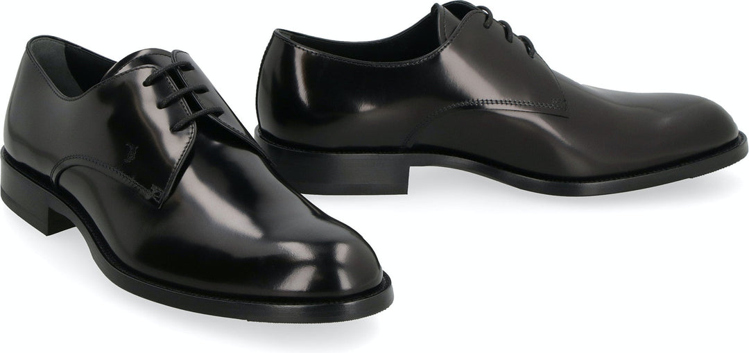 LACE UP LEATHER DERBY SHOES