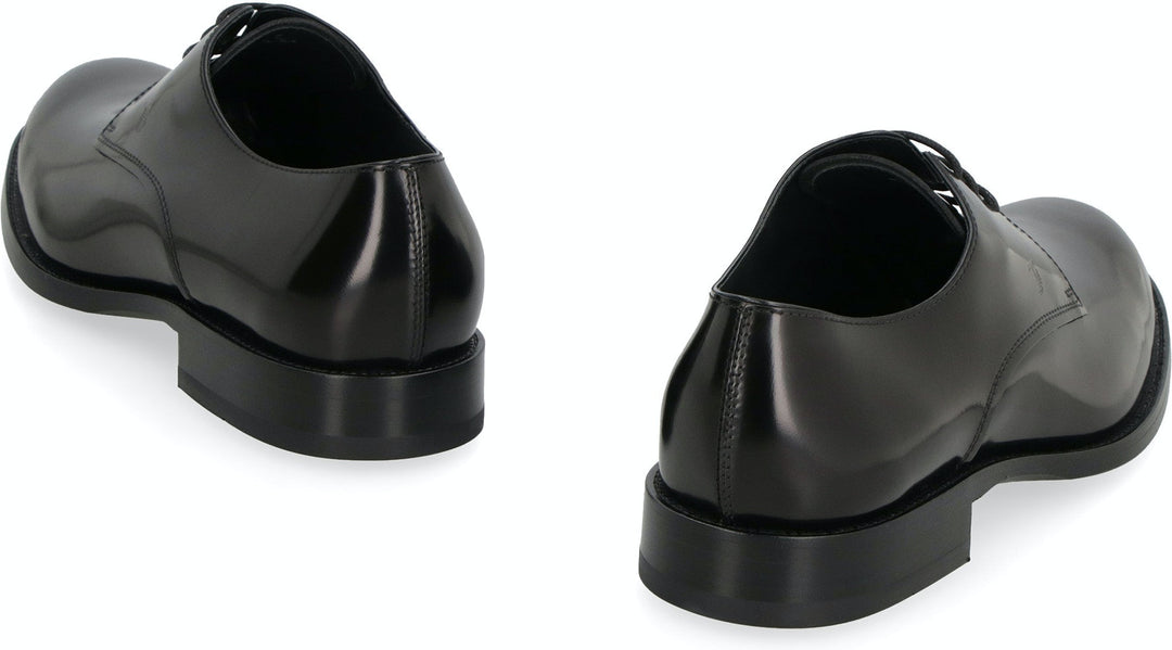 LACE UP LEATHER DERBY SHOES