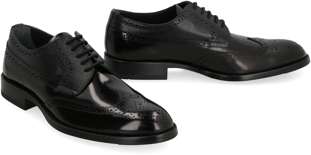 LEATHER LACE-UP SHOES