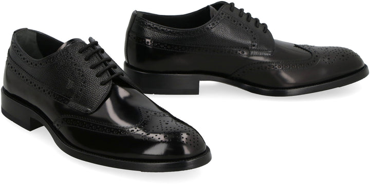 LEATHER LACE-UP SHOES