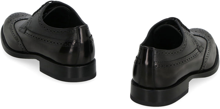 LEATHER LACE-UP SHOES