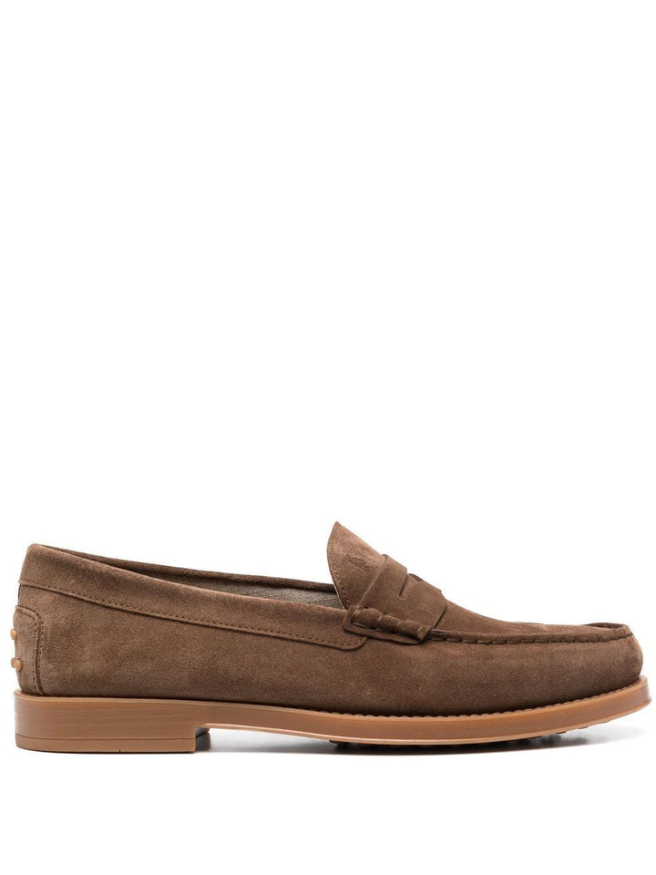 slip-on Suede Loafers