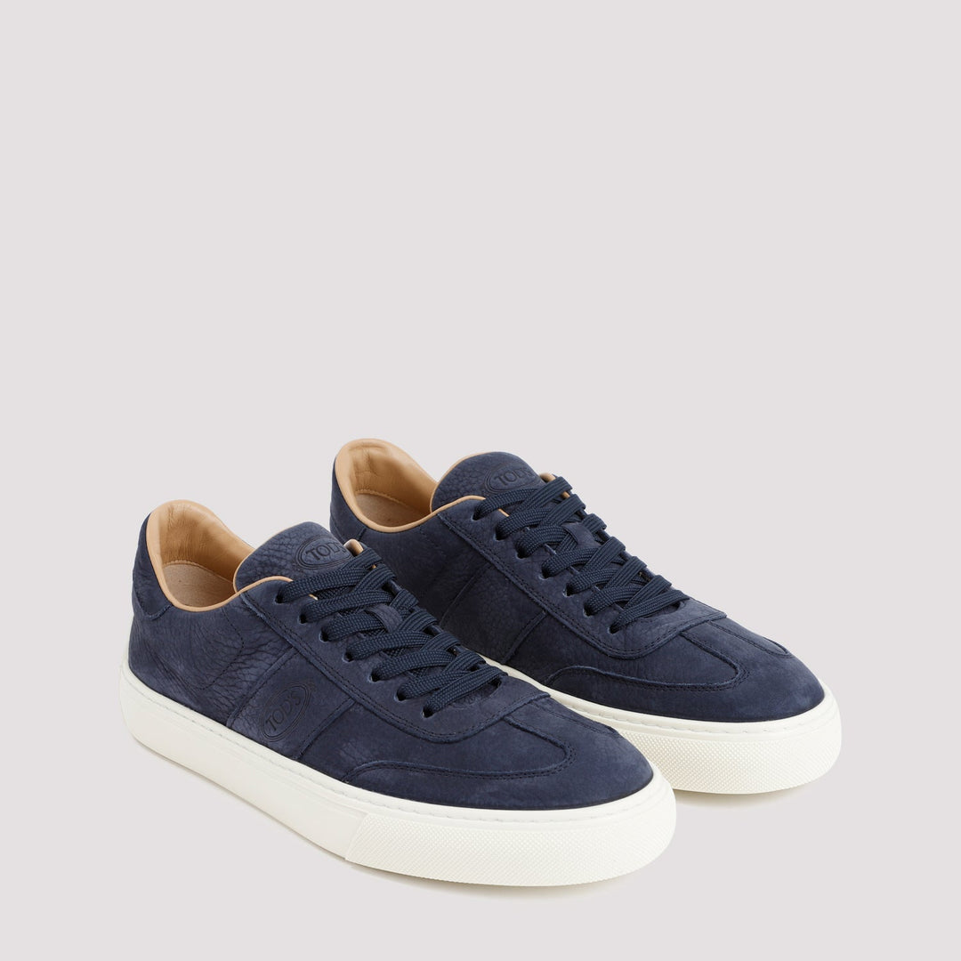 TOD`S GRAINED SUEDE CALF LEATHER SNEAKERS