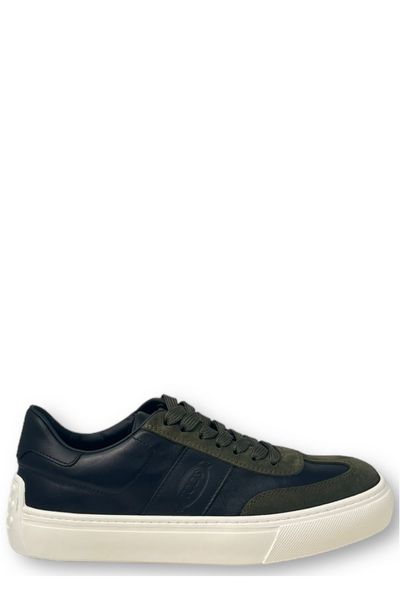 PANELLED LEATHER SNEAKERS