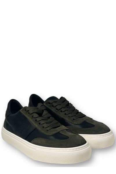 PANELLED LEATHER SNEAKERS