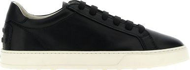 STUDDED LEATHER SNEAKERS