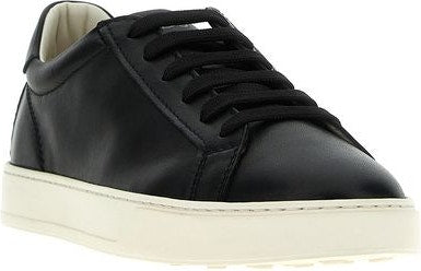 STUDDED LEATHER SNEAKERS