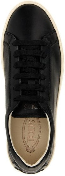 STUDDED LEATHER SNEAKERS