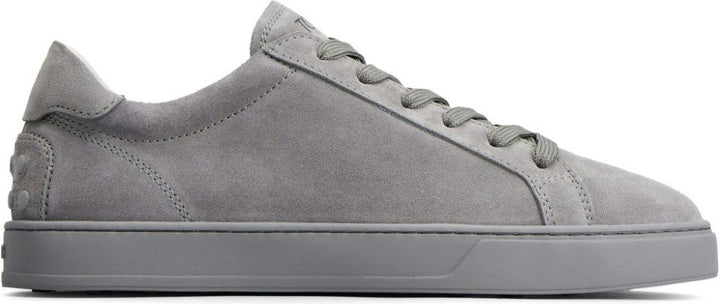 Logo-Print Suede Sneakers