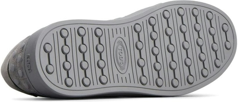 Logo-Print Suede Sneakers