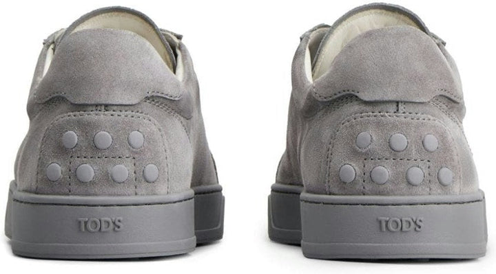 Logo-Print Suede Sneakers