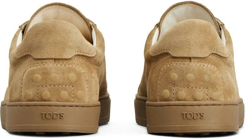 LOGO-PRINT SUEDE SNEAKERS