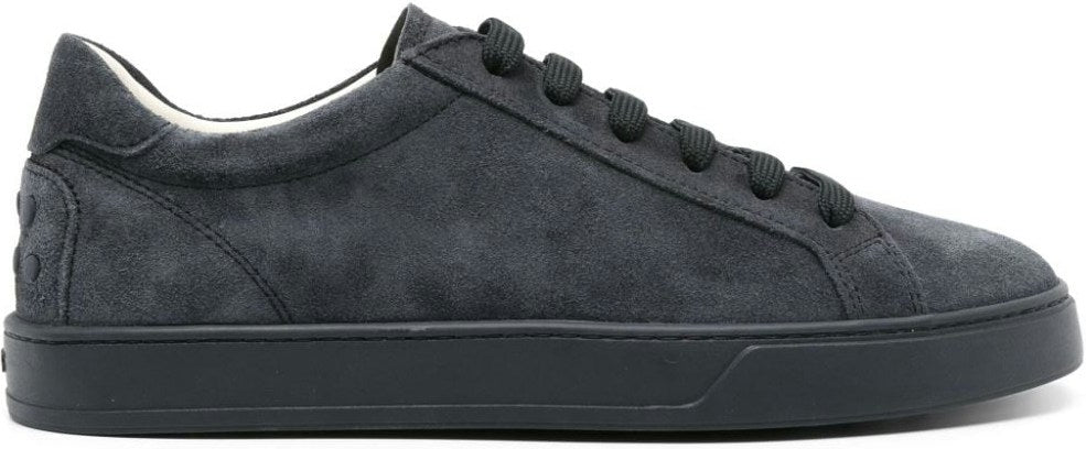 SUEDE EMBOSSED LOGO SNEAKERS