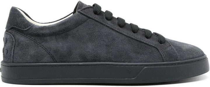 SUEDE EMBOSSED LOGO SNEAKERS
