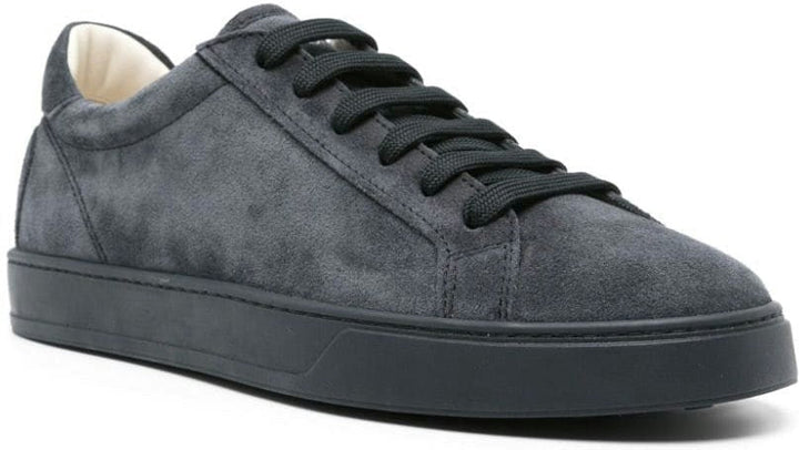 SUEDE EMBOSSED LOGO SNEAKERS