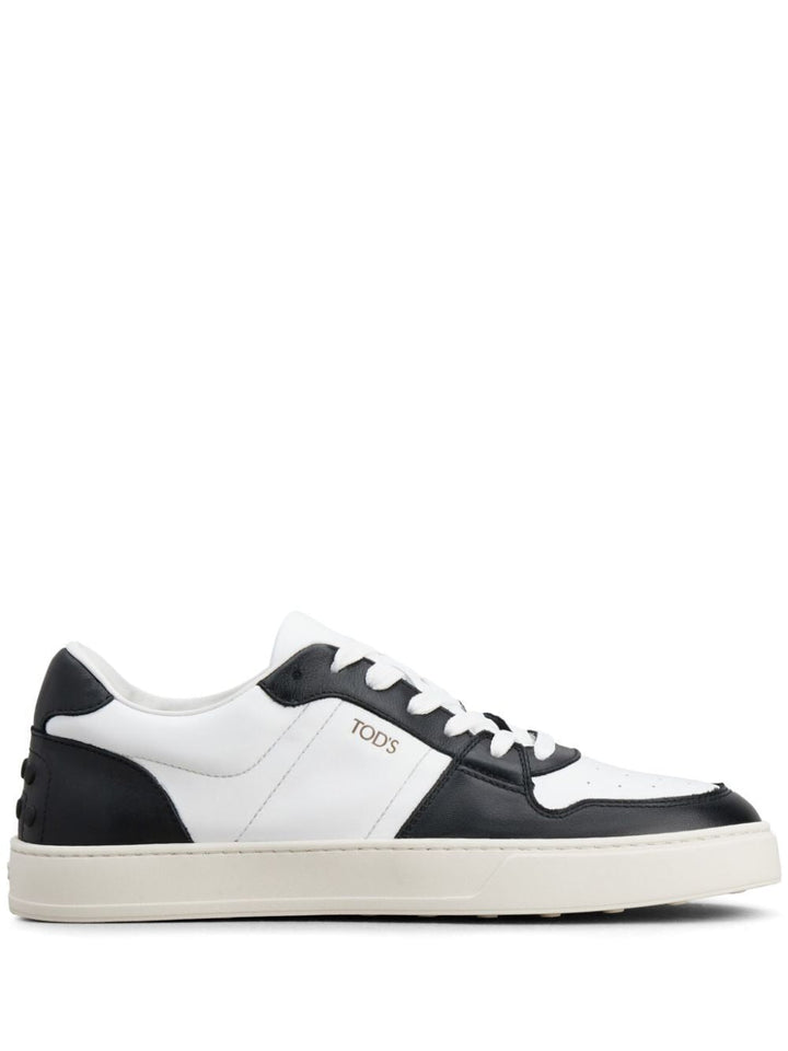 PANELLED LEATHER SNEAKERS