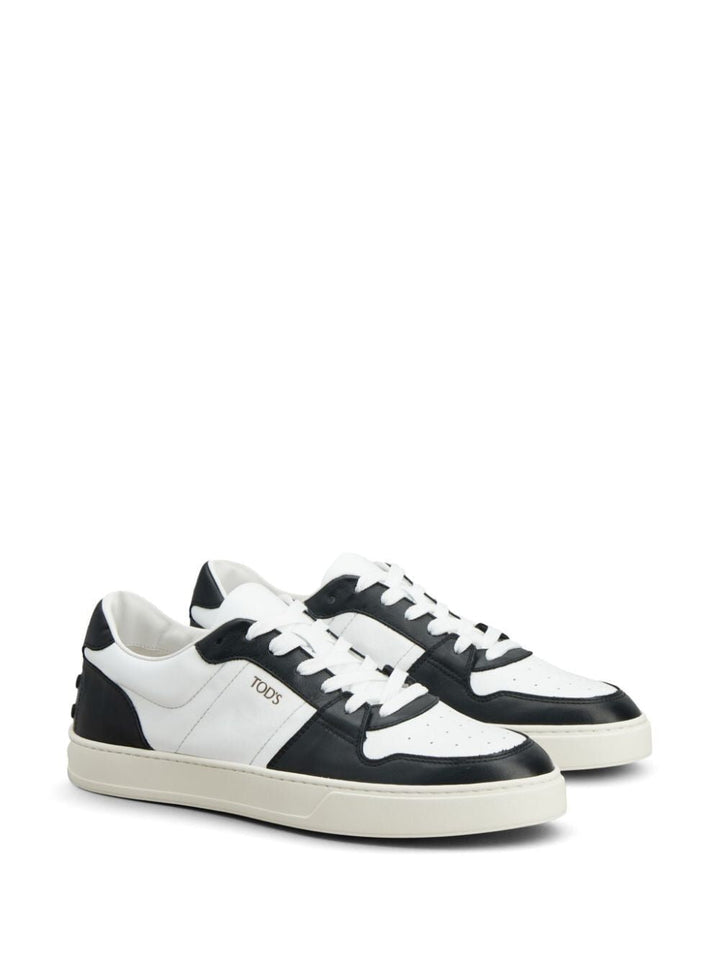 PANELLED LEATHER SNEAKERS