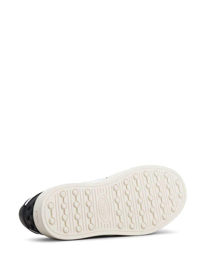 PANELLED LEATHER SNEAKERS