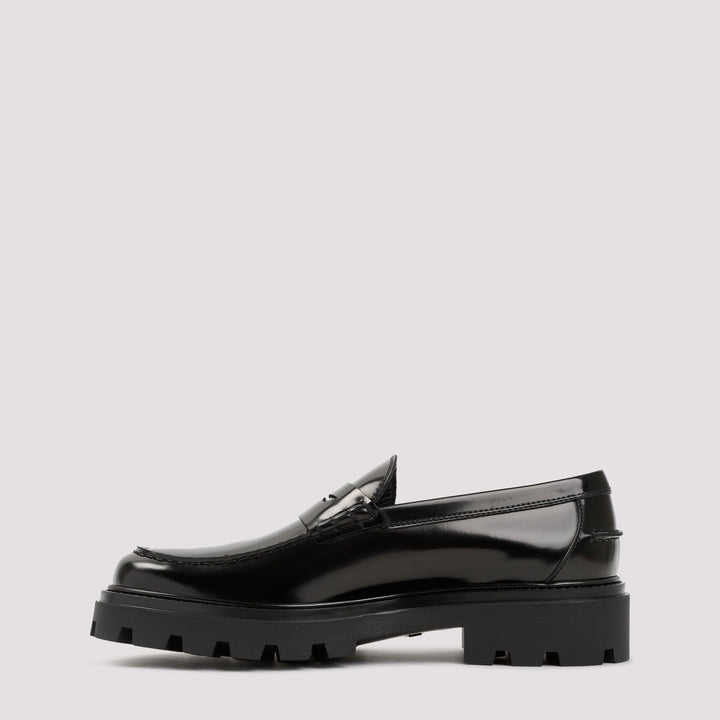 TOD`S BRUSHED LEATHER LOAFERS