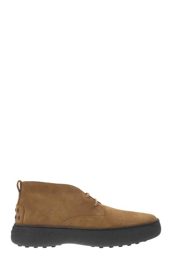 SUEDE LEATHER ANKLE BOOTS