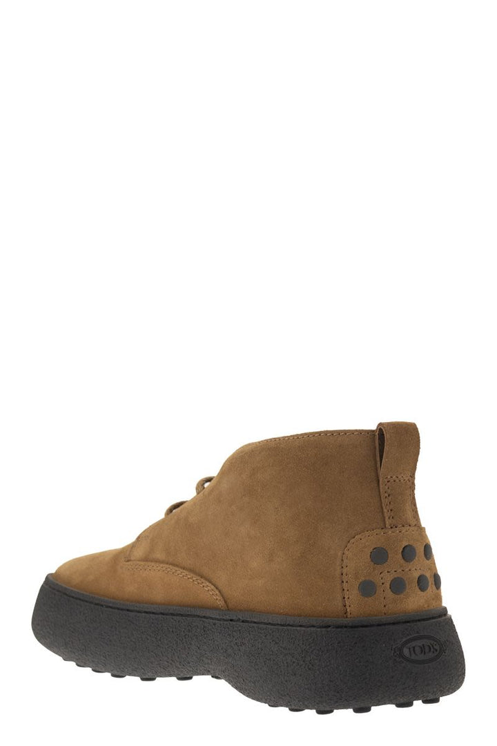 SUEDE LEATHER ANKLE BOOTS