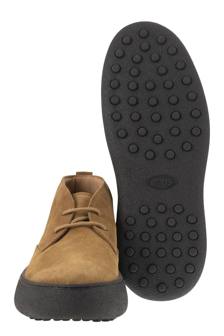 SUEDE LEATHER ANKLE BOOTS