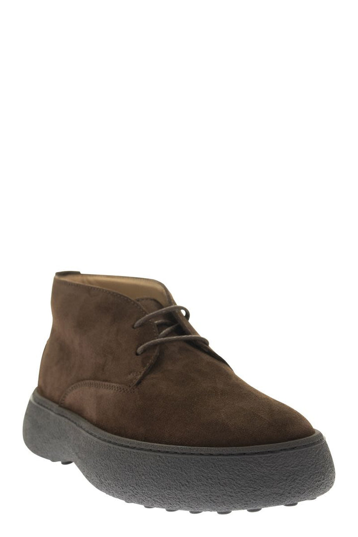 SUEDE LEATHER ANKLE BOOTS