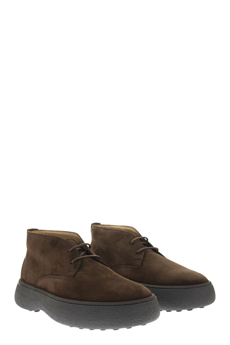 SUEDE LEATHER ANKLE BOOTS