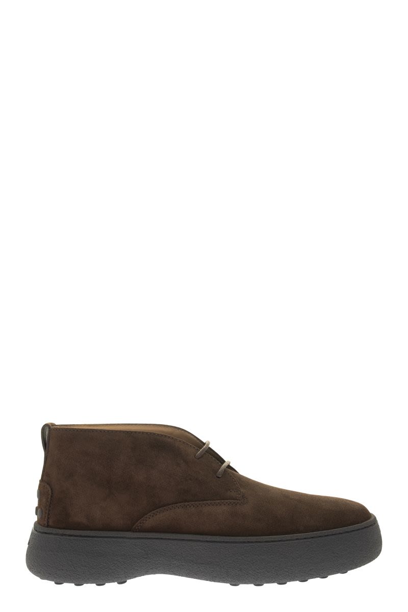 SUEDE LEATHER ANKLE BOOTS